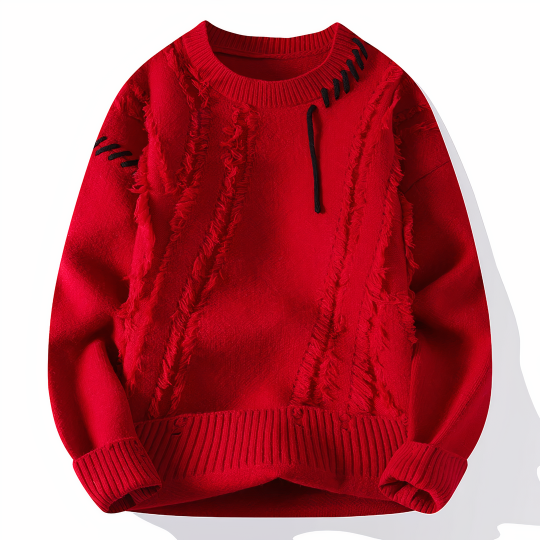 Patchwork-Herrenpullover - Jasper