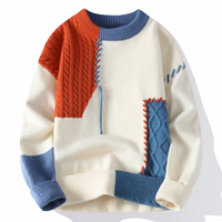 Patchwork-Herrenpullover - Jasper