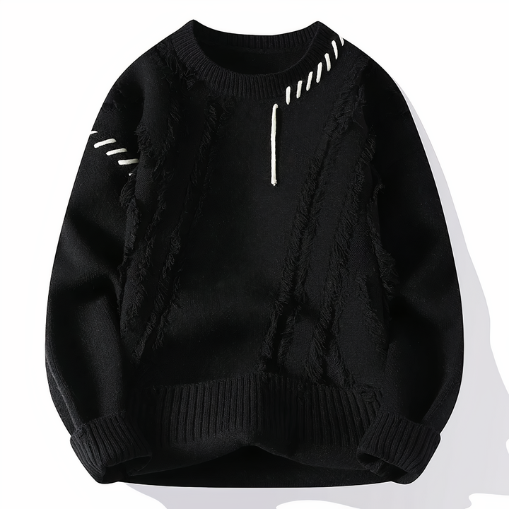 Patchwork-Herrenpullover - Jasper