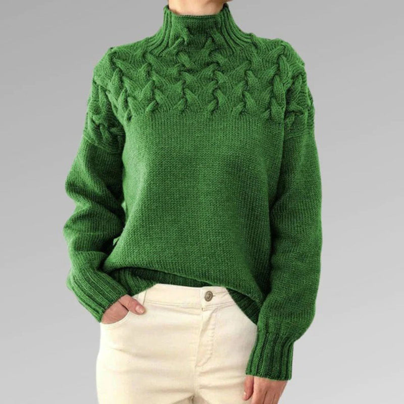Gestrickter Damenrollkragenpullover - Isabelle