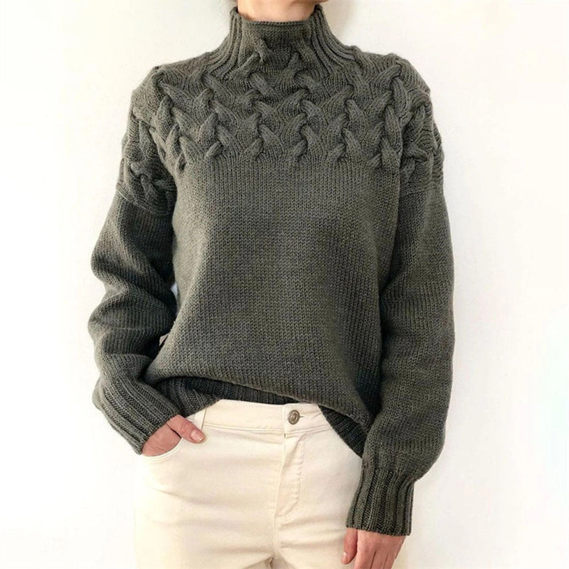 Gestrickter Damenrollkragenpullover - Isabelle