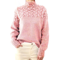 Gestrickter Damen-Rollkragenpullover - Elara