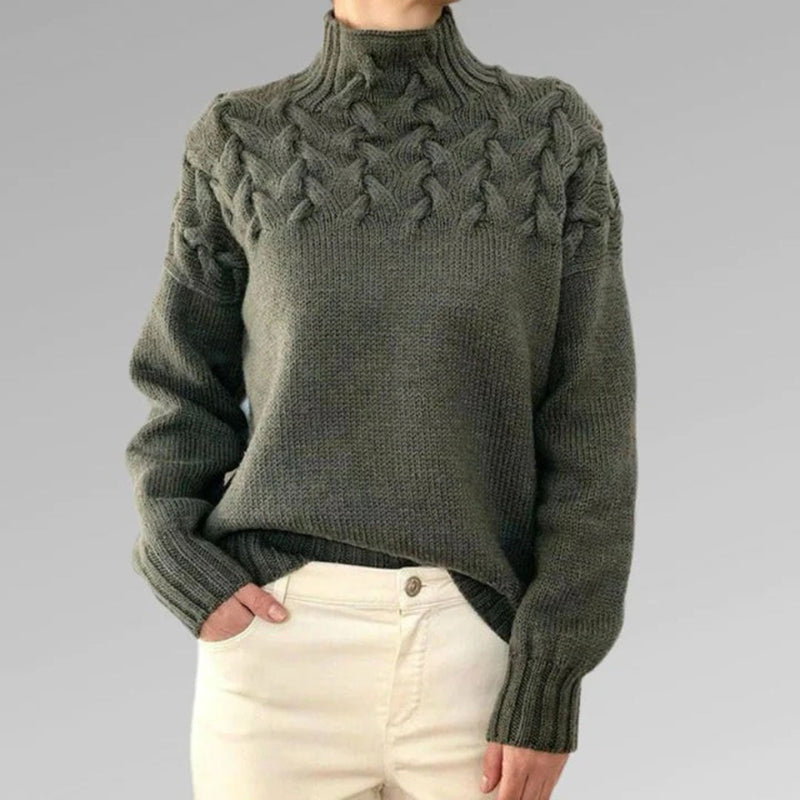 Gestrickter Damenrollkragenpullover - Isabelle