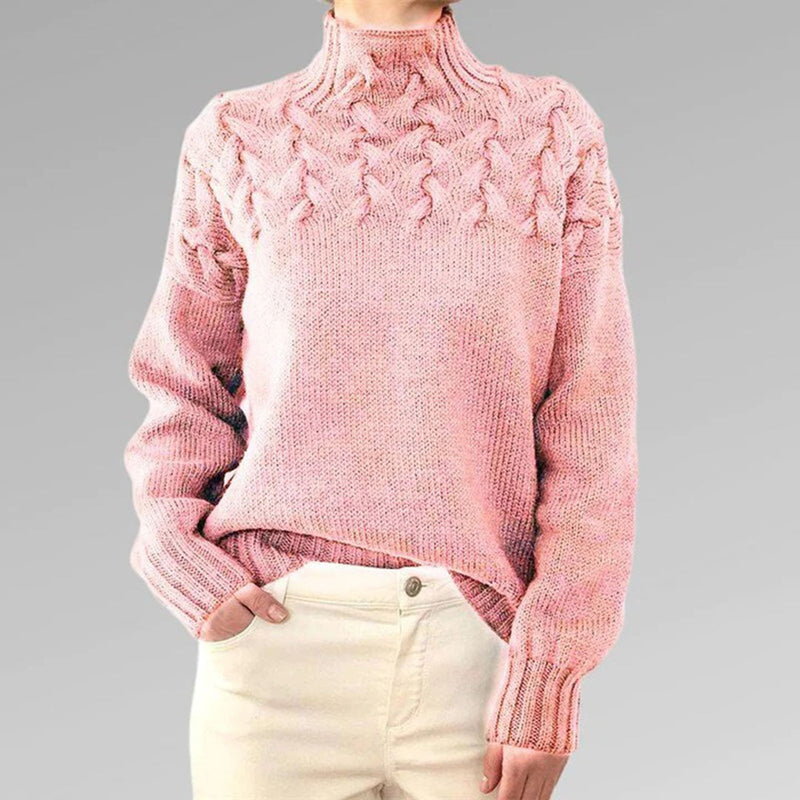 Gestrickter Damenrollkragenpullover - Isabelle