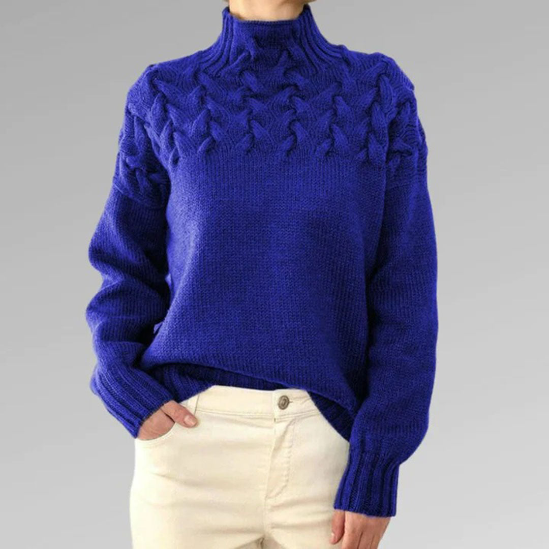 Gestrickter Damenrollkragenpullover - Isabelle