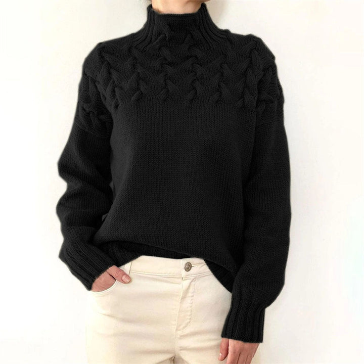 Gestrickter Damenrollkragenpullover - Isabelle