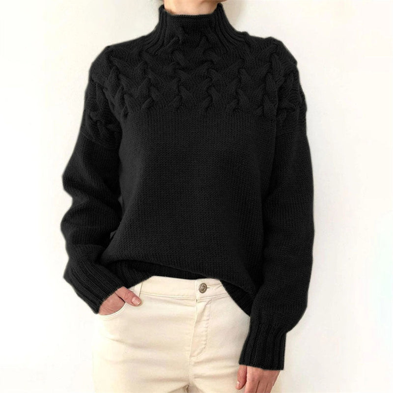 Gestrickter Damenrollkragenpullover - Isabelle