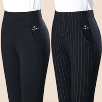 Gerade Damenhose mit elastischem hohem Bund - Sophia
