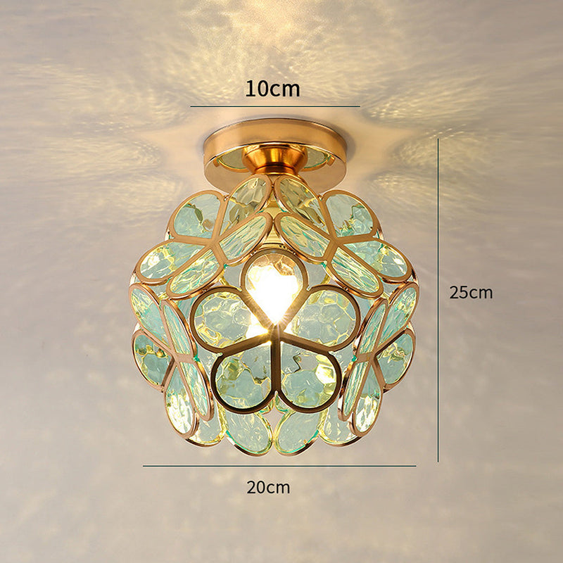 Glas Blumen Deckenleuchte - FloraGlow