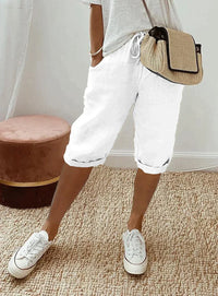 Fashionable summer linen women's pants - Lina
