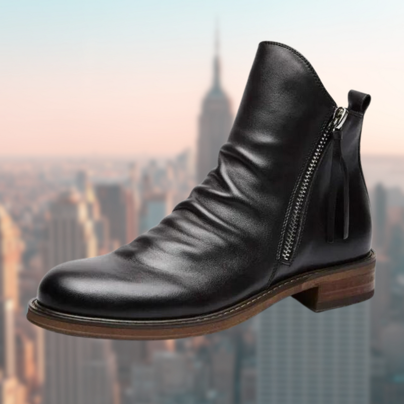 Stilvolle Leder Herrenstiefel - Milan