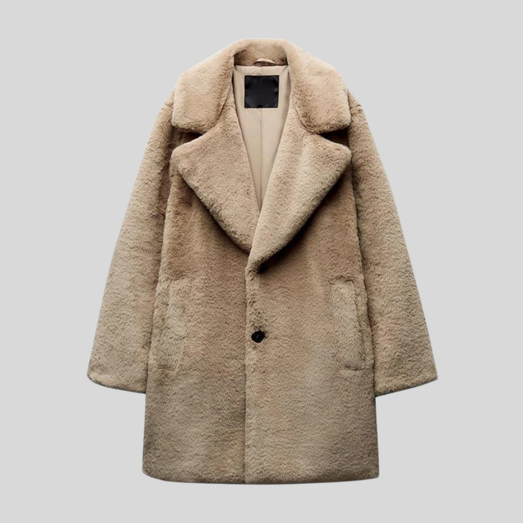 Damen Teddyjacke mit klassischem Schnitt – Maribelle