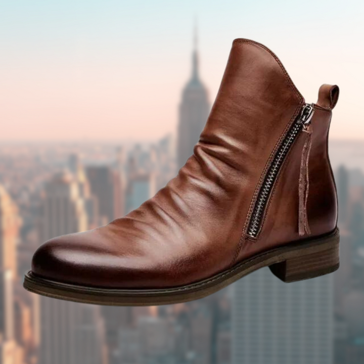 Stilvolle Leder Herrenstiefel - Milan