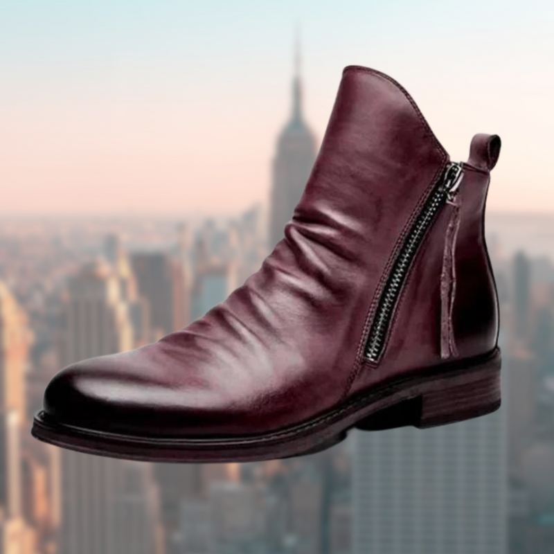 Stilvolle Leder Herrenstiefel - Milan