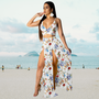 Sommer-Set mit Neckholder-Top und langem Rock mit Schlitz – Naïma