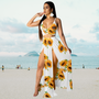 Sommer-Set mit Neckholder-Top und langem Rock mit Schlitz – Naïma