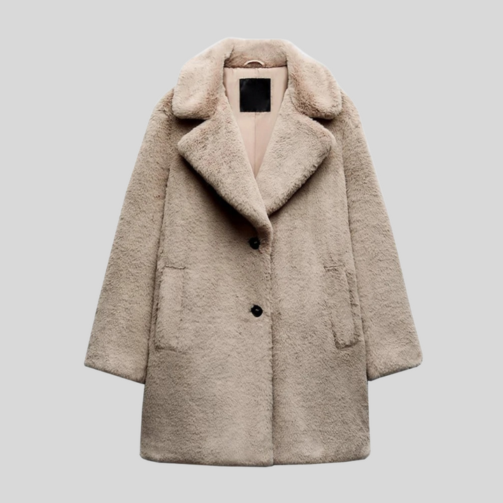 Damen Teddyjacke mit klassischem Schnitt – Maribelle