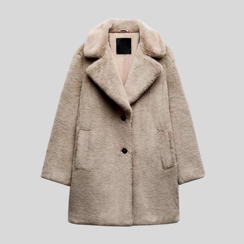 Damen Teddyjacke mit klassischem Schnitt – Maribelle