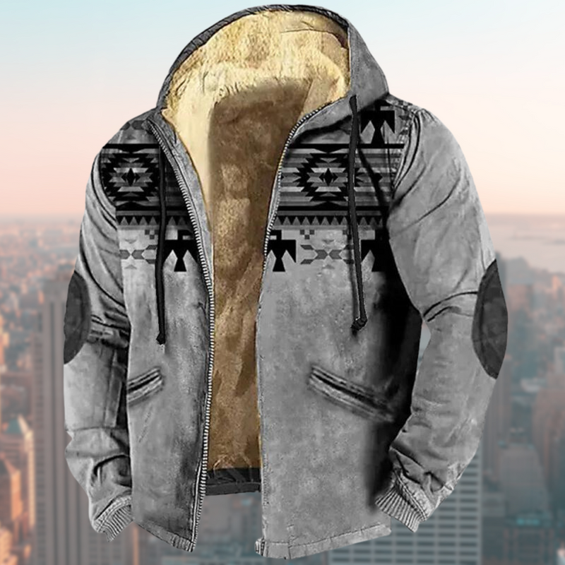 Stilvolle Jacke mit indigener Musterung - Liam