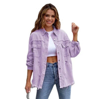 Boho-Damen-Jeansjacke mit Ibiza-Flair & Slim Fit für Frühling/Sommer – Yara