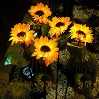 Wasserdichte Solar-Sonnenblumenlampe - SolarBloom