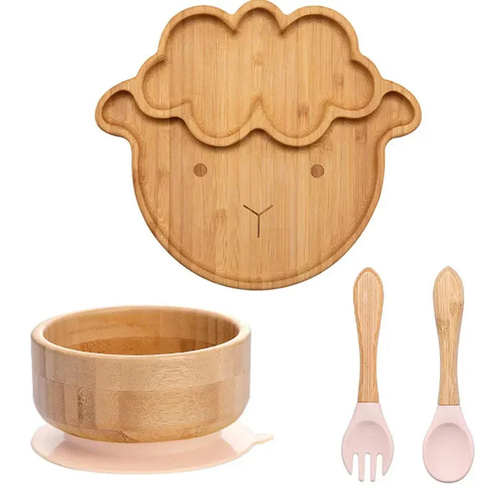 Kindergeschirr-Set mit Saugnapf - EcoFeast