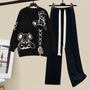 Zweiteiliges Damen-Set mit Pullover und weiter Hose – Valeria