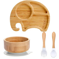 Kindergeschirr-Set mit Saugnapf - EcoFeast