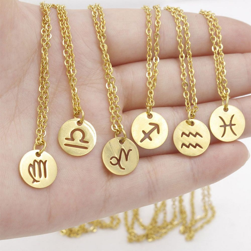 Zodiac Sign Necklace | Stainless Steel so it does not discolor