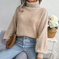Bequemer gestrickter Rollkragenpullover - Emilia