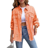 Boho-Damen-Jeansjacke mit Ibiza-Flair & Slim Fit für Frühling/Sommer – Yara
