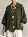 Elegant Oversized Cardigan with Statement Buttons 4