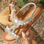 Modische Damensandalen mit Strass und Glitzer – Sommerschuhe für Fest & Freizeit