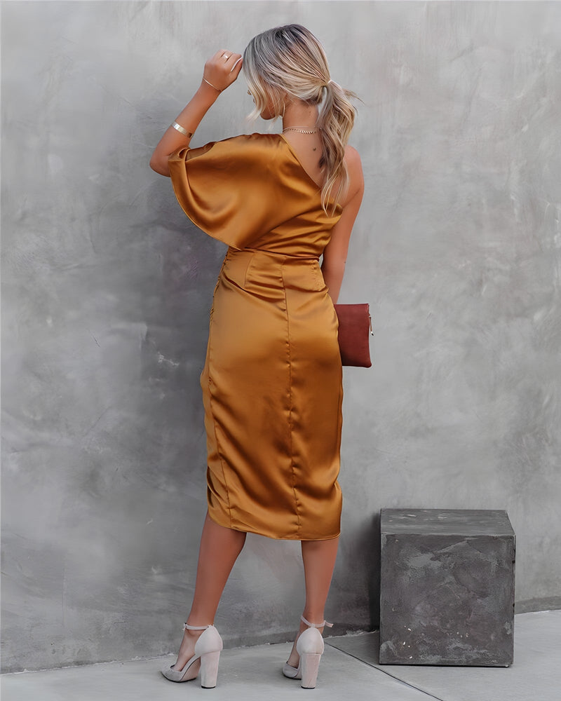 Silk Evening Dress - Amara