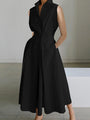 Urban Baumwollkleid Mit Weißem Hemdkragen