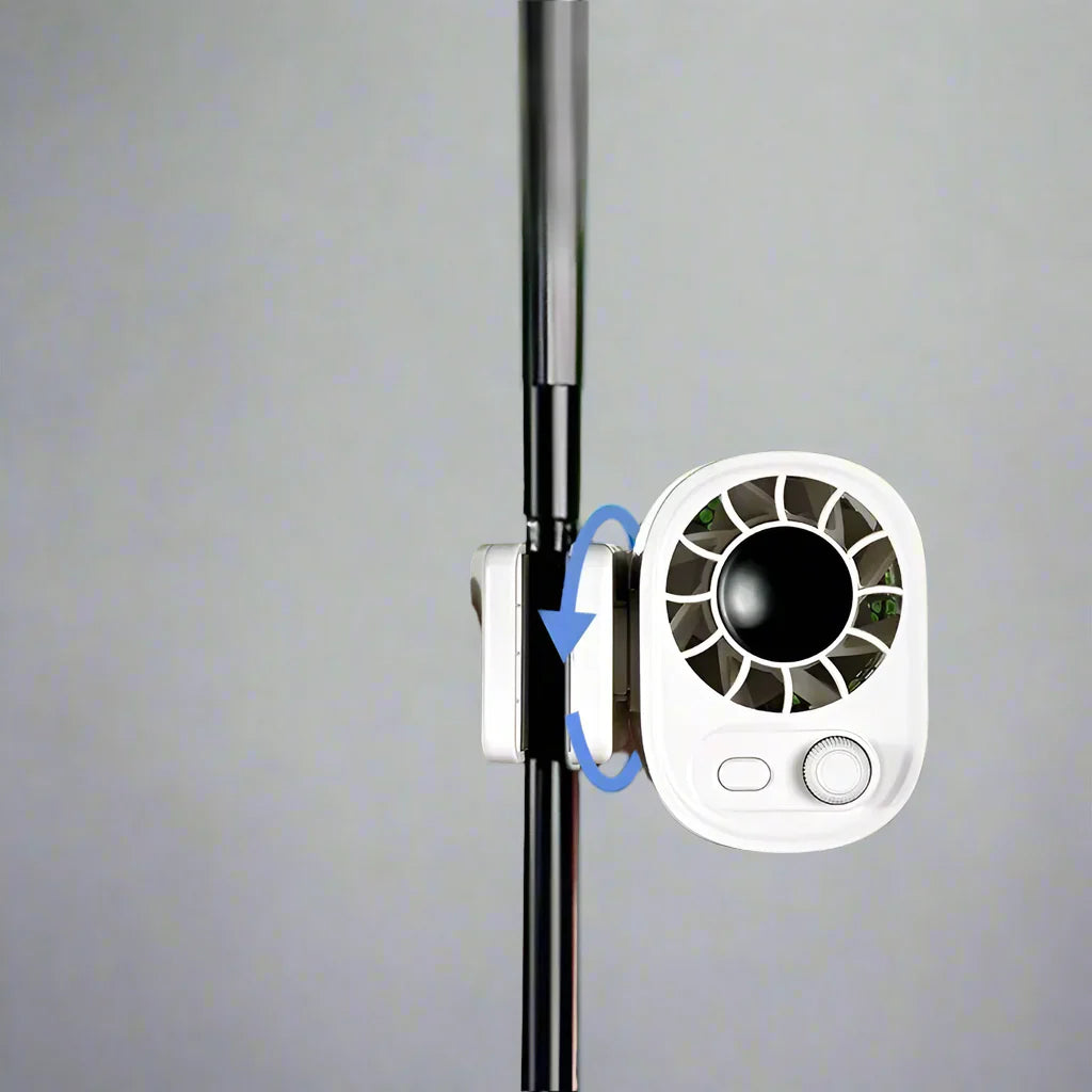 Hipacool Portable Car Clip Fan with 360° Rotation &amp; 100 Speeds – ClipAir