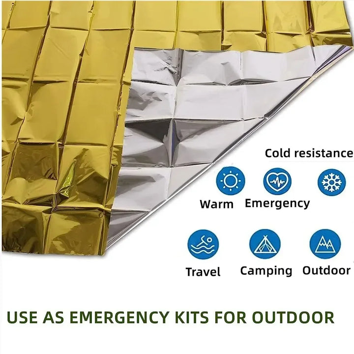 Multifunctionele Nooddeken en Isolatiedeken - ThermaShield Poncho