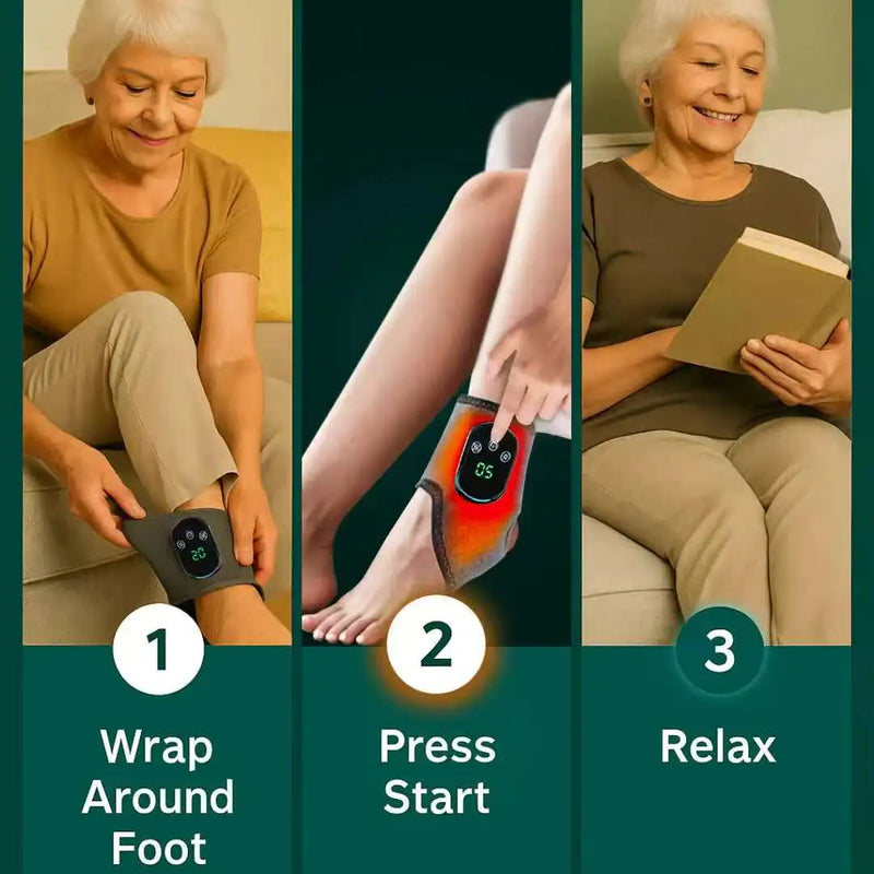 3-in-1 Electric Ankle Massager with Heat &amp; Vibration – Orion