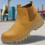 Herren Sicherheitsarbeitsstiefel wasserdicht mit Stahlkappe & weiter Passform – Magnus
