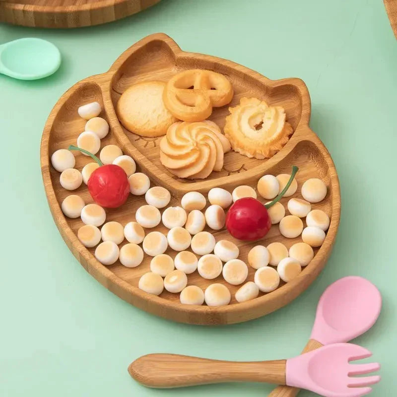 Kindergeschirr-Set mit Saugnapf - EcoFeast