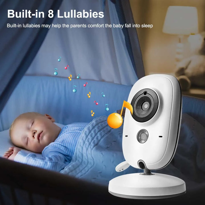 3.5-Inch Video Baby Monitor with Night Vision, Temperature Display and Two-Way Audio