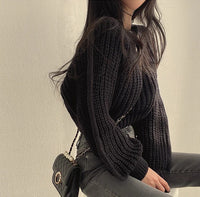 Lora Cropped Sweater | Loose & Stylish
