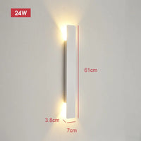 Noir Weatherproof LED Outdoor Wall Light, Aluminum, 18W 8
