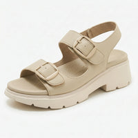 Sandalen Met Grove Plateauzool - Renee