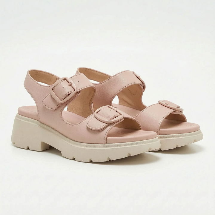 Sandalen Met Grove Plateauzool - Renee