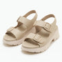 Sandalen Met Grove Plateauzool - Renee