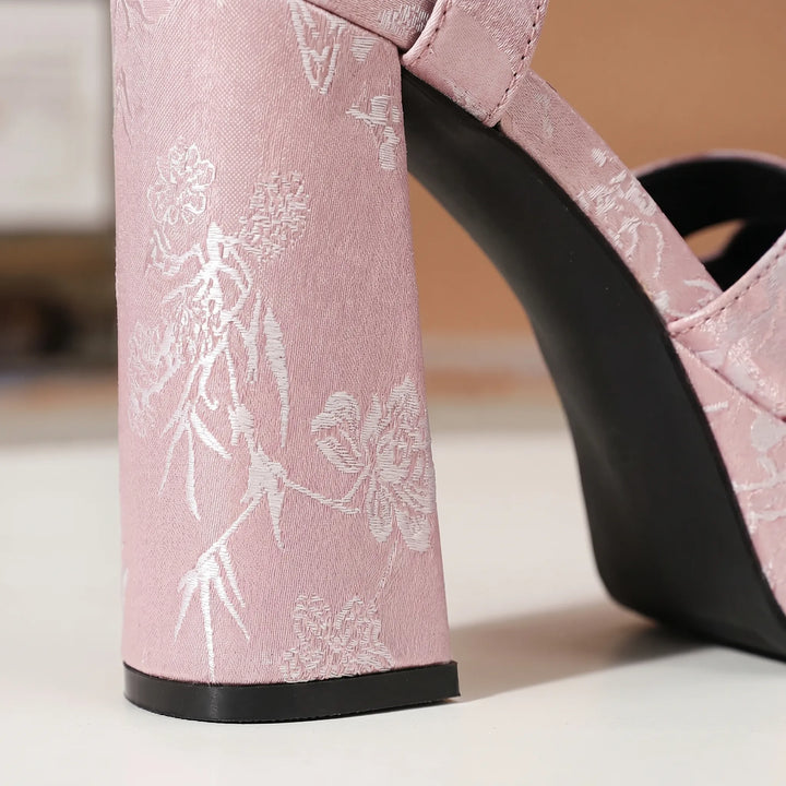 Sandalen Met Plateauzool En Blokhak - Yvonne