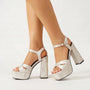 Sandalen Met Plateauzool En Blokhak - Yvonne