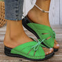 Orthopädische Keilabsatz-Sandalen mit gewölbtem Riemen – Mirella