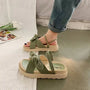 Espadrille Sandalen mit Wickelriemen - Sienna